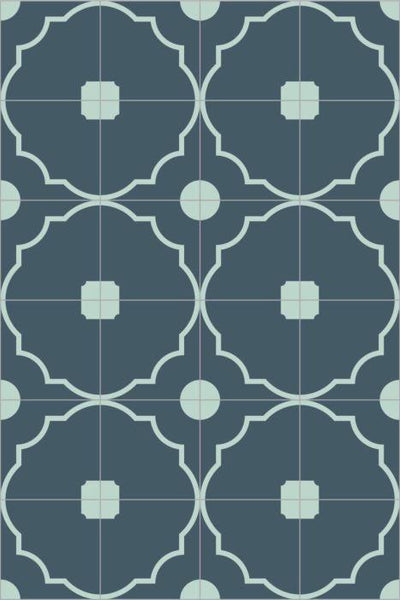 Bisazza Cementiles Couture Shrine Blu