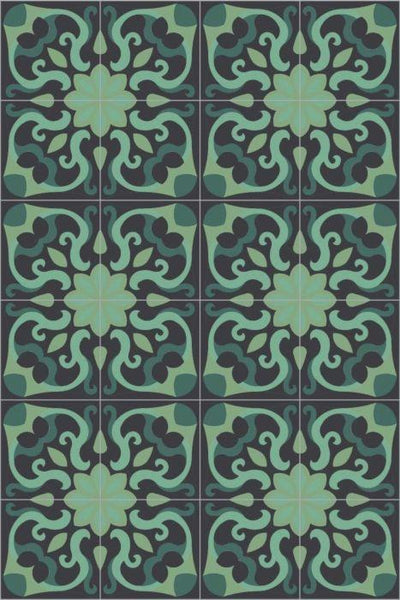 Bisazza Cementiles Couture Spell Pavone
