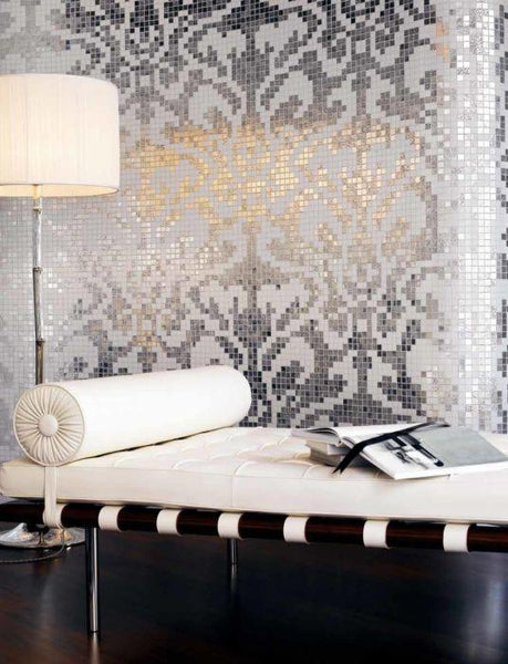 Bisazza Decori 20 Damasco Oro Bianco