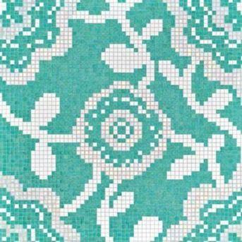 Bisazza Decori 20 Flower Carpet Green